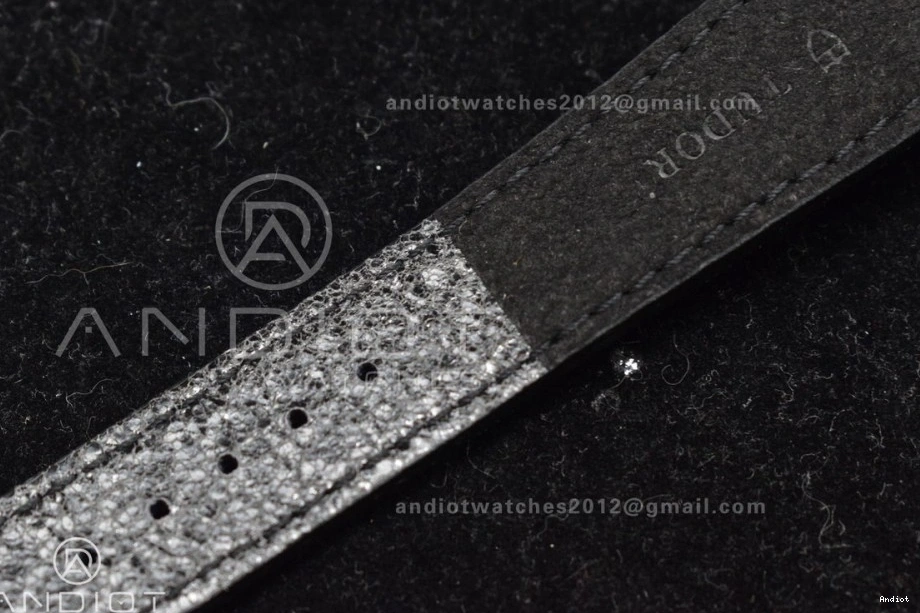 Strap Bay on Bezel DLC Best A2824 Edition Black Leather 1:1 ZF Dark V5 Heritage Distressed Black 0116